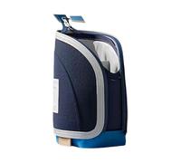 Générique Large Capacity Pencil Case, 2-in-1 Retractable Pen Pouch Organizer, 5.12 x 3.15 x 8.66 inches, Multi-Compartment Stationery Holder, Durable Storage Bag for School, Home, Work, Teacher, blue