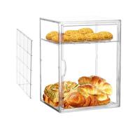 Générique Large Clear Acrylic Display Container, Corner Box | For Worktop Pantry Refrigerator Food Toast Pastry Bagel Butter