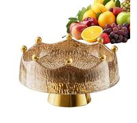 Générique Large Fruit Bowl | Table Top 28 cm Centerpiece - With Design Of 8 Forks Decorative Fruit Bowl For Serving On The Counter Home Vegetables Dessert Salad Pasta