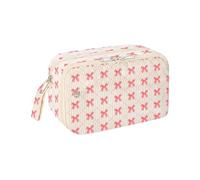 Générique Large Pencil Case - Acrylic Fibre Closure Pouch | 21.5 x 13 cm Multi-Compartment Organizer | Strawberry Flower Bow Style for Teen Girls Boys and Women, C, Se référer au descriptif, Refer to