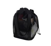 Générique Large Women's Beach Bag Net Shopping Beach Large Bag Versatile Swimming Travel Bag for Outings Relaxing by the Pond, Black, Se référer à la description