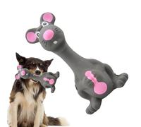 Générique Latex Dog Toys | 14 x 7 x 7cm Standing Stick Mice Puppy Interactive Play | Realistic for Interactive Play, Mice Shape Toy for Aggressive Chewers, Puppy Teeth Toys for Indoor