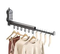 Générique Laundry Rack - Clothes Drying Rack | Wall Mounted Clothes Storage Organizer, Retractable Rod Dryer, Storage Rack Storage Closet Storage Space Storage