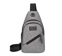 Générique Leather Credit Card Holder For Waterproof Large Capacity Lunch For Men, Grey, one size, Sling Backpacks