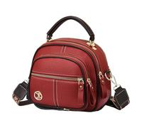 Générique Leather Shoulder Bag - Shoulder Bag | SPECH DE SLING MULTIVERABLE MULTIVERABLE FOR TRAVEL, MULTIFUNCTIONAL AFFORMATIC COMPART, SPCH TOTE WOMEN PAPICATION, Red, Se référer à la description