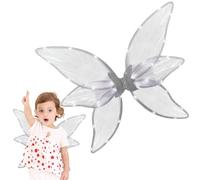 Générique LED Fairy Wings | LED Fairy Wings with 6 Wings - Godmother Fairy Costume for Halloween Cosplay Holiday Party Halloween Wings with Lights for Girls Women