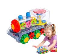 Générique LED Gear Train Toy Motor - 25cm Transparent Electric Model Luminous Musical Toy for Heavy Duty Colorful System | Educational for Boys Girls Learning