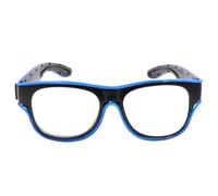 Générique LED Glasses, Light-Up Sunglasses, 6.3 x 2.05 Inches, Flashing Party Costume Accessory, USB Rechargeable Frame, Luminous Eyewear Prop for Cosplay, Festivals, Birthdays, Weddings