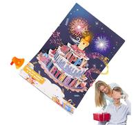 Générique LED Light Up Birthday Card - Musical Card, WishBirthday Card With Electronic Candle, Happy Birthday Card Special Gift Design | The Perfect Birthday Card