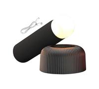 Générique LED night light, pull-out desk lamp, 6 inch column night light with decorative design, desk lamp with soft glow, bedroom, apartment, dorm, decoration for ga