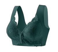 Générique Leggings Sweat Slimming Bras for Older Women No Underwire Lace Full Coverage Senior Bra The Days Bodysuit Sexy Strap, The Noirish Green, 5XL