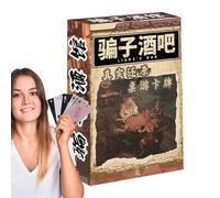 Générique Liar's Bar Card Game - Casual Multiplayer Physical Board Game, PC Soldiers Action Figures Included, Size 5cm, Weight 30g, Ideal Adults, Friends & Social Gatherings