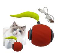 Générique Lichaamsparfum Interactive Cat Ball Toy | Rolling Ball with Tail in Stimulating Motion | for Indoor Hunting, Exercise and Fight Against Boredom