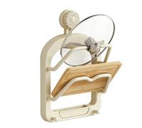 Générique Lid Holder | 2 Tier Wall Storage Tool - Lid Organizer Holder for Family Home Kitchen Interior Cabinet Door Wall Worktop Cooking