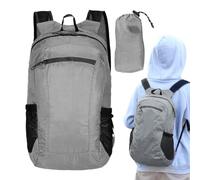 Générique Lightweight Travel Backpack - Camping Bag, 20L Breathable Waterproof Comfortable Straps for Gym, Bike, Beach, Picnic, Hiking Daily, Light grey, Se référer au descriptif