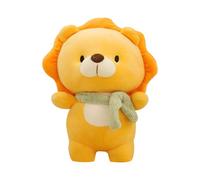 Générique Lion Plush Animal - Adorable Plush Stuffed Pillow, Cuddle-Friendly Textile Figurine, Charming Decorative | for Playroom Sofa Bed Laws