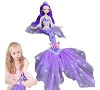 Générique Little Mermaid Doll - Movie Inspired Classic Fashion Doll Little Mermaid | Mobile Gift Doll Collection for Christmas and Day