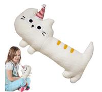 Générique Long Cat Body Pillow - Cute Animal Pillow, Softly Cuddly Kitten Toy, Adorable Companion Hug, Comfortable Decorative Comfort, Stuffed Cushion Top