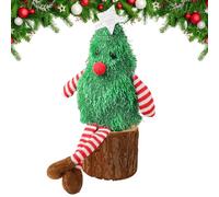 Générique Long Paws Christmas Decoration Long Paws Soft Plush Figurine Christmas Tree Figurine for Table Centerpiece Fireplace School Home Party