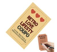 Générique Love Coupon Book - Multiple Cards Romantic Coupons | Romantic Voucher For Wife Husband Boyfriend - Romantic Valentine Couple