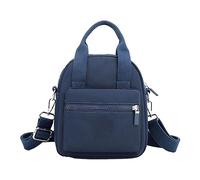 Générique Luggage Hand Rigid Red handbag Nylon large capacity no water shoulder bag solid color Jean Baggy Maternity, Blue, One Size