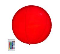 Générique Luminous Beach Ball - 30cm Inflatable PVC 16 Colors Remote Control Changing, 4 Modes Floating Waterproof Decoration, 8-12 Hours Work Module | for Pool Side & Garden Parties