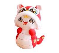 Générique Lunar New Year Decoration, Chinese Snake Stuffed Animals - Dance Lion Hat Snake Plush Backpack Pendant | Backpack Pendant, Accessories
