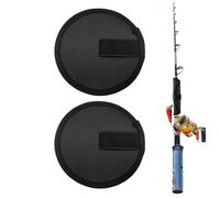 Générique Lure Cover, Lure Shield - 2 x Covers for Fishing Hooks, Hook Holder for Freshwater Saltwater, Bait Gloves, Lure Protection for Fishing Rod, Black, Se référer au descriptif, Refer to