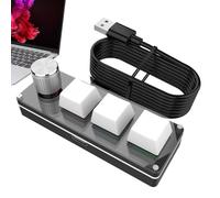 Générique Macro Keyboard, Programming Wheel Pads, Computer Accessories, Silent Programmable Keyboard for Travel Games Study Office Work