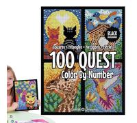 Générique Magic Coloring by Numbers 28x21.5cm 350g - Educational Painting Notebook for Beginners and Adults - Relaxing Creative Hobbies Book At Home Or School