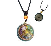 Générique Magic Energetic Necklace Spiritual Protection and Energy - Stone Emotional Balance | 3.5 x 1.5cm 20g