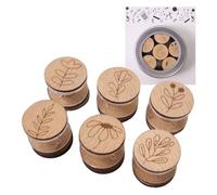 Générique Magnetic Parking Spools - 6 Pieces Beech Wood Wire Guards PP Embroidery Craft Accessories for Organizing Crafts Beginner Storage Box Port