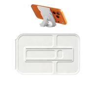 Générique Magnetic Phone Holder - Compact Leather Smartphone Holder with Mirror, Foldable Strong Magnetic Grip Slim Dashboard | Portable Cradle for Empty Call