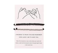 Générique Magnetic Sets For Beads Rings With Message Card Bead Oil Beads Charm Couple Sisters Ankle Bracelet Gift For Friendship Family Bracelet For Mm Rings, one size, Nylon, No Gemstone