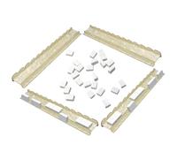 Générique Mahjong Tile & Pusher Holder - Non Slip Scalloped | American Mah-Jongg Tile Holder - For Men Beginners Collectors Home Party Evening Games Meetings Clubs Travel