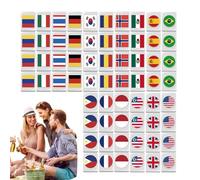 Générique Mahjong Tile Set, Mah Jongg Sets - Flag Pattern Game Blocks, 65 Pieces - Block Puzzle Games, Mahjong Tile Game, Party Game Blocks for Adults and