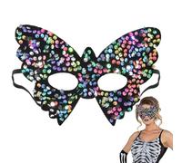 Générique Masquerade for Women | Shiny Carnival Butterfly Decor - Masquerade Face Cover - Halloween Christmas Eve Cruise Cosplay Costumes