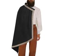 Générique Medieval Scarf For Men - Half Shoulder Knight Cape Costume | Medieval Shawl | Cosplay Halloween Carnival Stage Performance Theme Party Home School Costume Accessory