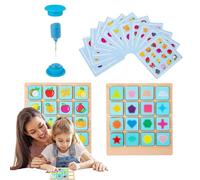Générique Memory Game with Cards, Office Toy for Sorting Shapes and Colours, Memory Game for Boys and Girls Parent Nursery School Home and Party