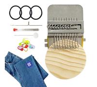Générique Mending Loom, Fabric Repair Kit With Tool, Beginner Knitting Loom For Clothes Socks Jeans Socks Jeans Clothing Craft Projects Wool Crochet