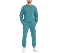 Générique Men's Tracksuit 2 Pieces Set Jogging Autumn Tracksuits Sports Jumpsuit Pullover Jacquard Round Neck Sweatshirt With Jogging Pants Winter Tracksuit Y2k Streetwear, mint green, XXL