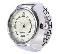 Générique Men's Watch Ring, Watch Ring - Portable Ring Clock | Small Creative Watches for Men and Women, Fashion Accessory for Party, Date, Holiday, Silver, small inner frame, Refer to description