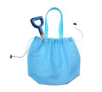 Générique Mesh Beach Tote, Strandtasche - Mesh Beach Tote Bag | Sandfeste und wasserfeste Sandspielzeugorganisatoren, faltbar reisefreundliches Design für Sommermusikfestivals, Yacht Day, Blue, Se