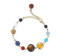 Générique Message Several Natural Jewellery Fingertips: Eight Planets Bracelets Feel The Vastness And Of The Universe Bracelet Bracelets 2 Colours Jewellery, one size, Zinc alloy, No Gemstone