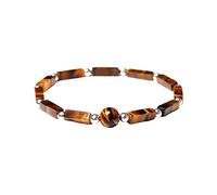 Générique Messages Silver Steel Rings Bracelet Natural Amethyst Anti Gemstone Chakras Stretch Bracelets For Women Bracelet Gift Blue With Jewelry, one size, Crystal, No Gemstone