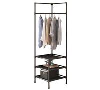 Générique Metal Clothes Rack, Corner Clothes Rack, Clothes Rack for Floor Entryway | Household Shoe Rack, Space Saving Clothes Rack for Farmhouse Lobby Laundry Room