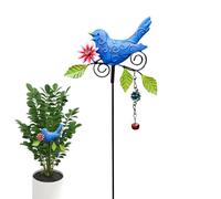 Générique Metal Garden Stake - Decorative Bird Pattern, Decorative Garden Stakes - for Solid Flowers, Pots, Farmhouse, Spring, Nature, Indoor, Outdoor, Porch, Balcony