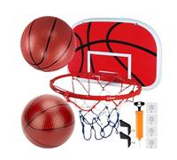 Générique Mini Basketball Hoop - Interior Door Mounted Rear Panel Set 34 x 25 cm, 2 Ball Pump Included, Durable Frame Easy to Install | Students Boys Teens Living Room