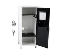 Générique Mini Locker Box - 4.33 Inch Iron Storage Box, Small Secure Money Storage Container, Space Saving Office Security Case with Key System | Usat