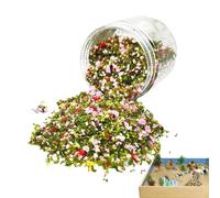 Générique Miniature Tree Powder - Colorful Flocking Tuft Bush Realistic Material Model Architecture Building Kit Landscape Supplies DIY Craft Decoration | for Diorama School Project